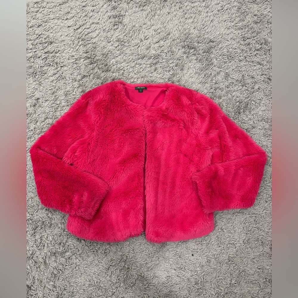 Wild Fable Hot Pink Faux Fur Coat
